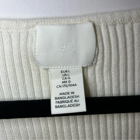 H&M Rib Knit Cropped Top - Picture 6 of 7